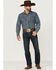 Image #1 - Ariat Men's M2 Bisman Gage Stretch Relaxed Stackable Bootcut Jeans, Blue, hi-res