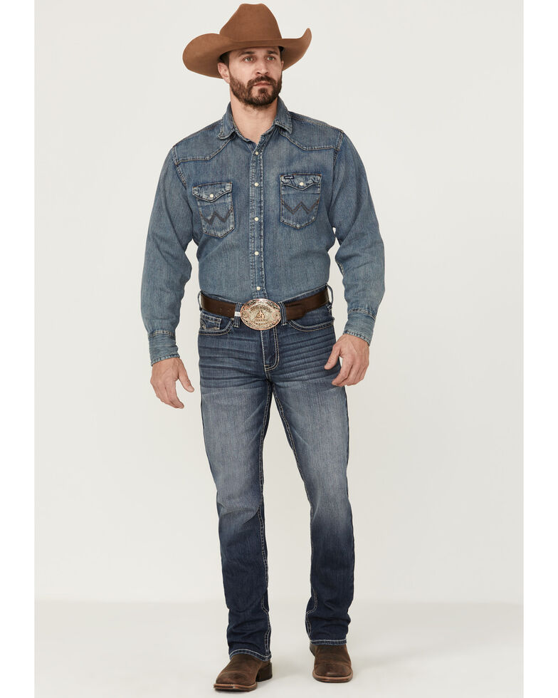 Cody James Men's Moonlight Medium Wash Stretch Slim Straight Jeans , Medium Wash, hi-res