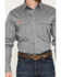 Image #3 - Hawx Men's FR Woven Long Sleeve Button-Down Work Shirt, Grey, hi-res