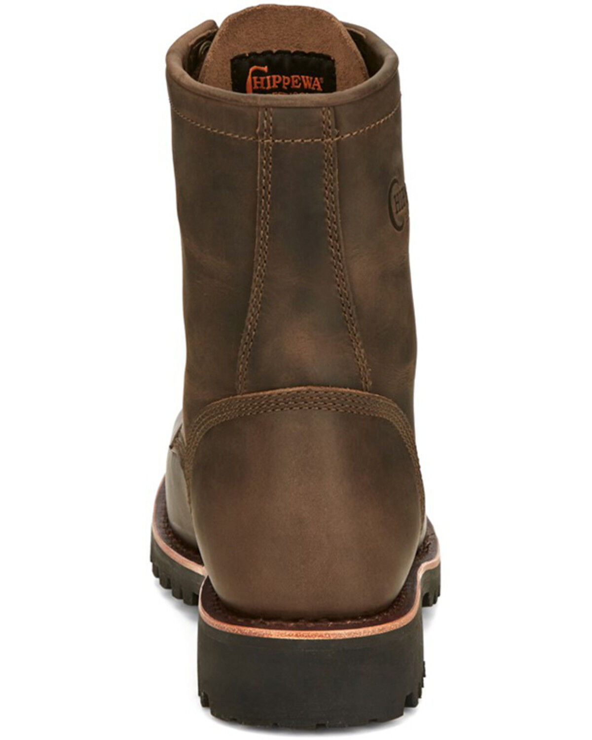 Image #5 - Chippewa Men's Wood Classic 2.0 8" Lace-Up Soft Work Boots - Round Toe, Bark, hi-res
