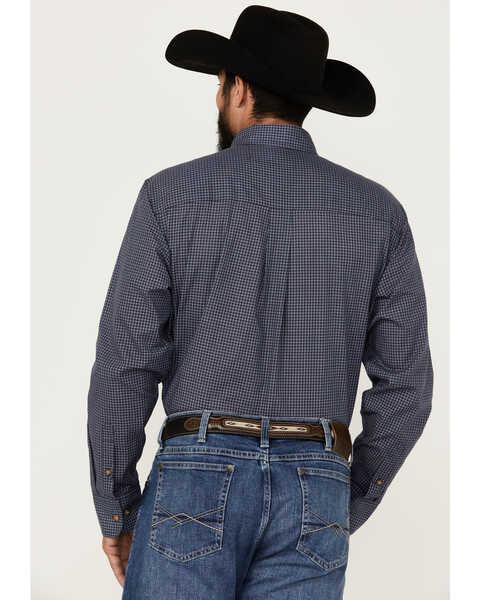 Image #4 - Wrangler Men's Riata Plaid Print Long Sleeve Button-Down Western Shirt , Multi, hi-res