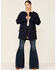 Lee Women's Oversized Denim Jacket, Dark Blue, hi-res