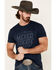 Cody James Men's Navy Mexico Fuerte Graphic T-Shirt , Navy, hi-res