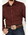 Image #3 - Wrangler Retro Men's Premium Solid Long Sleeve Snap Western Shirt , Wine, hi-res