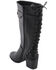 Image #8 - Milwaukee Leather Women's Back End Laced Riding Boots - Round Toe, Black, hi-res