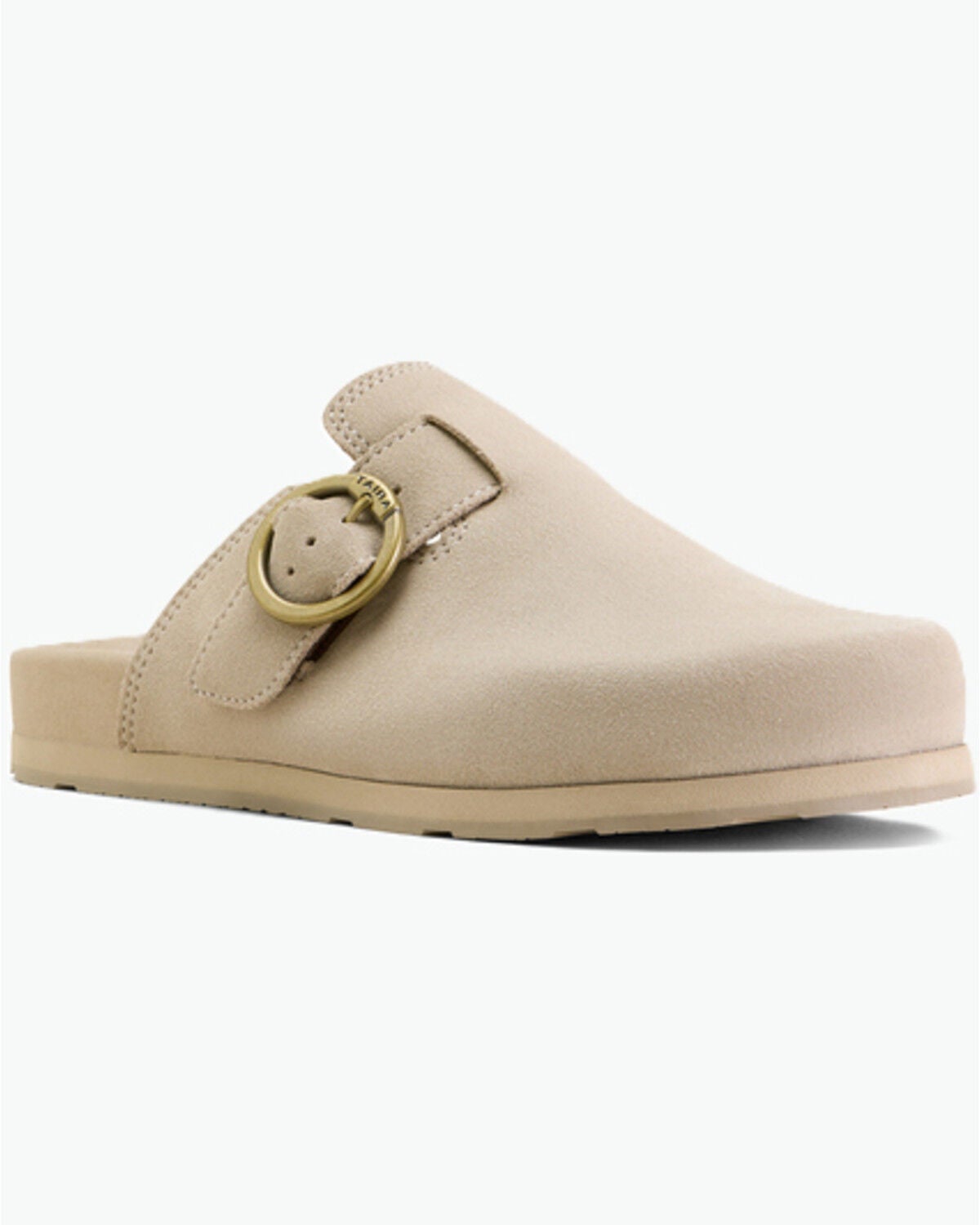 Image #1 - Ariat Women's Suede Country Mules, Oatmeal, hi-res