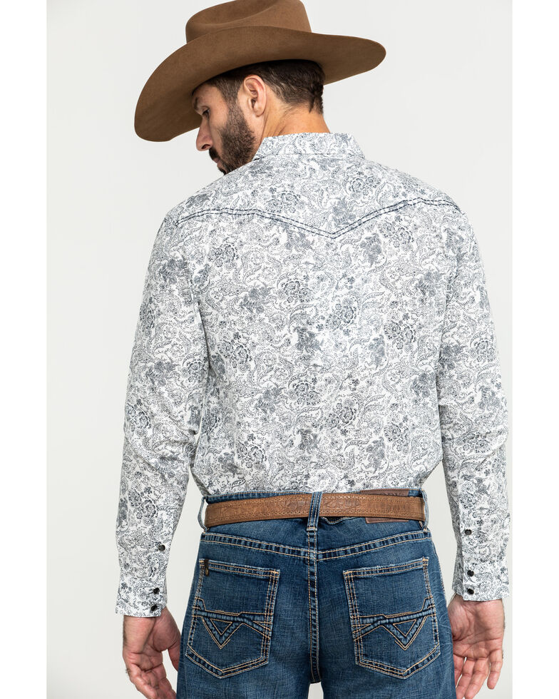 Cody James Men S Tumbleweed Floral Print Long Sleeve Western Shirt