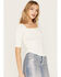 Image #1 - Idyllwind Women's Lucy Square Neck Henley Shirt, Ivory, hi-res