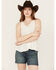 Image #1 - Shyanne Women's Embroidered Tunic Tank Top , Cream, hi-res