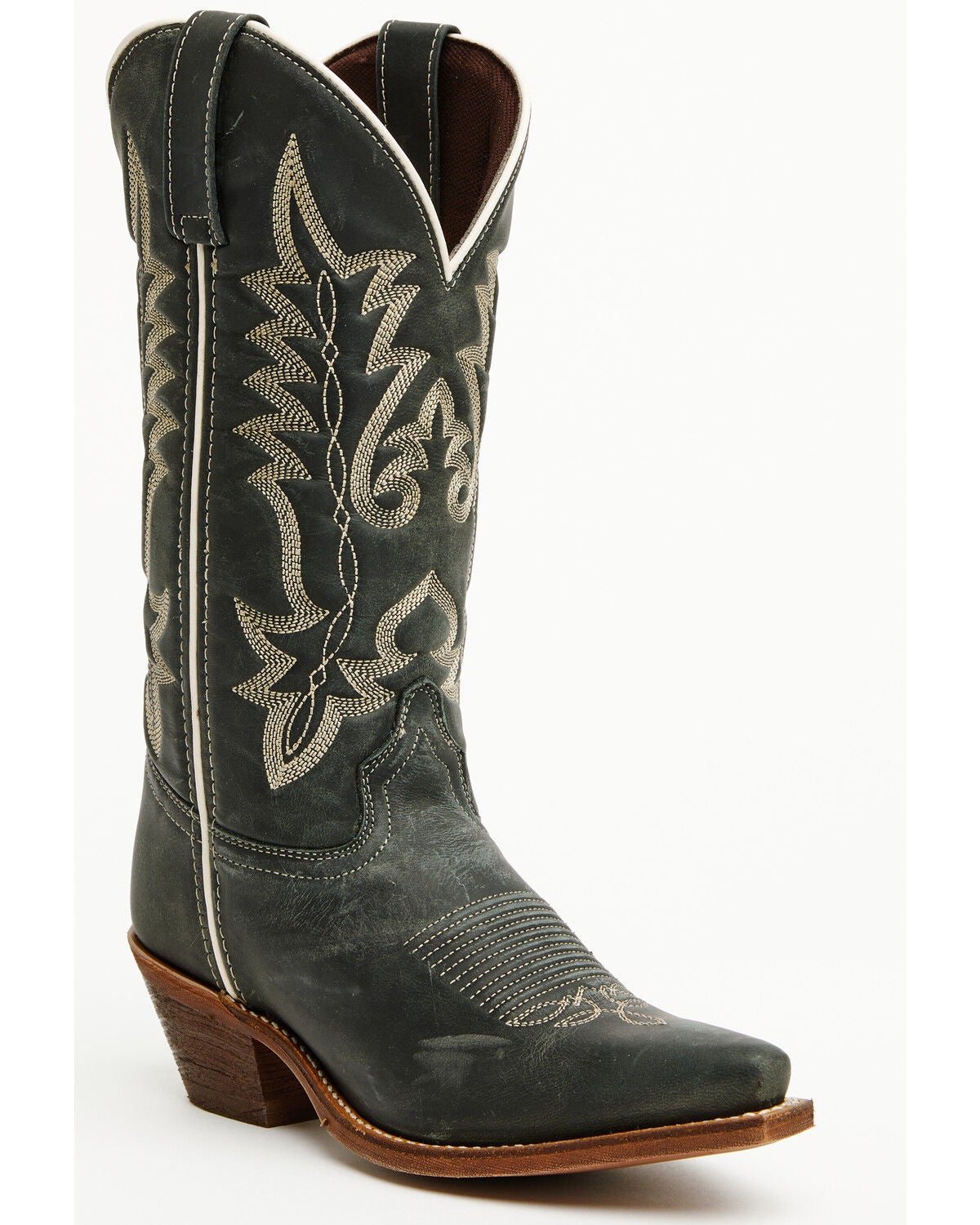 Laredo Women's Carly Performance Western Boots - Snip Toe, Navy, hi-res