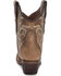 Image #4 - Corral Women's Embroidered Ankle Booties - Snip Toe , Tan, hi-res