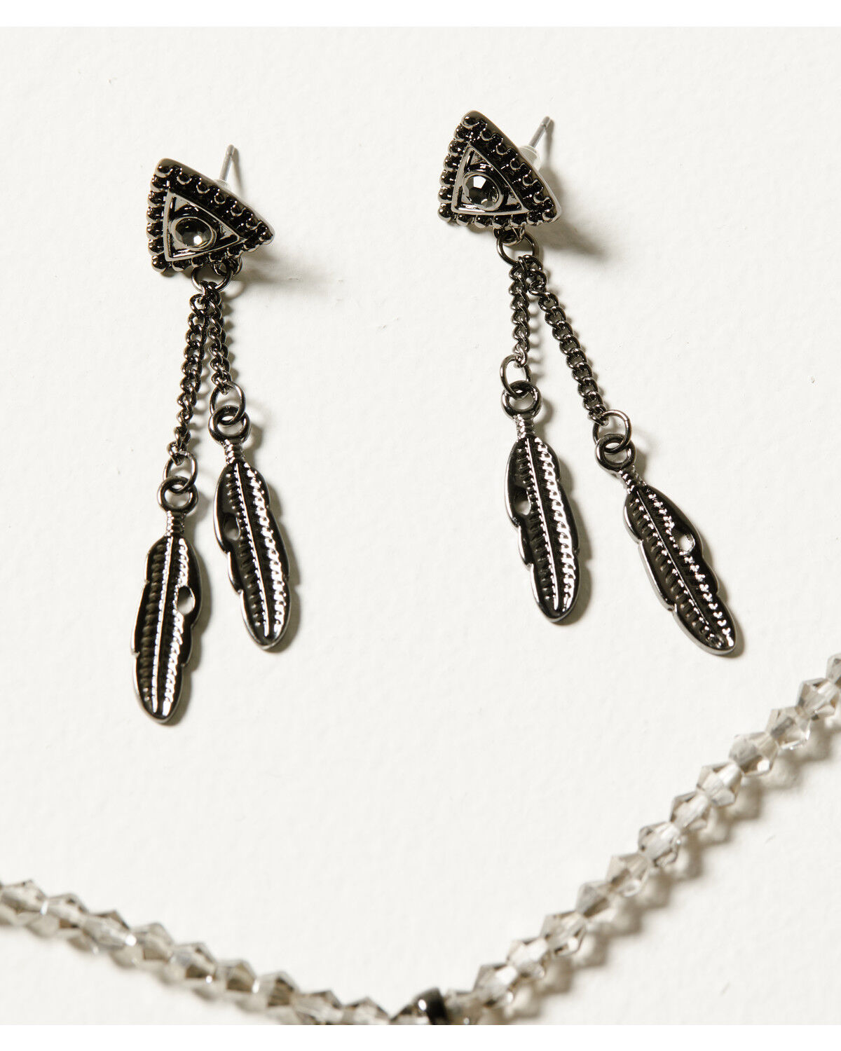 Image #3 - Shyanne Women's Enchanted Forest Diamond Chain Jewelry Set - 2 Piece, Pewter, hi-res