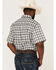 RANK 45 Men's Sponsor Plaid Print Short Sleeve Button Down Western Shirt - Big & Tall , Multi, hi-res