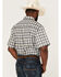 RANK 45 Men's Sponsor Plaid Print Short Sleeve Button Down Western Shirt - Big & Tall , Multi, hi-res