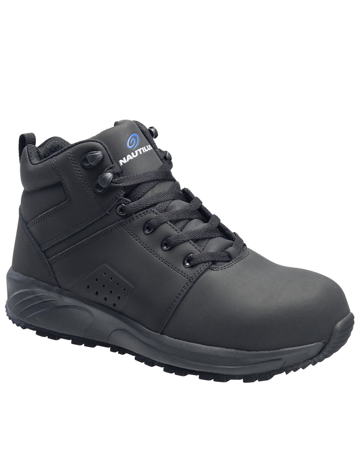 Image #1 - Nautilus Men's Guard Lace-Up Work Shoes - Composite Toe, Black, hi-res