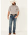 Roper Men's Classic Small Plaid Print Short Sleeve Pearl Snap Western Shirt, White, hi-res