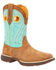 Image #1 - Durango Women's Blue Lady Rebel Boots - Square Toe , Brown/blue, hi-res