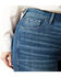 Image #2 - Ariat Women's Medium Wash Mid Rise Leslie Slim Trouser Stretch Denim Jeans - Plus, Medium Wash, hi-res