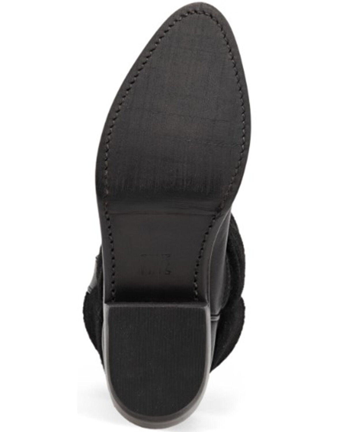 Image #7 - Frye Women's Billy Pull-On Shearling Western Boots - Round Toe, Black, hi-res