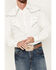 Image #3 - Rock 47 by Wrangler Men's Solid Long Sleeve Snap Western Shirt, White, hi-res