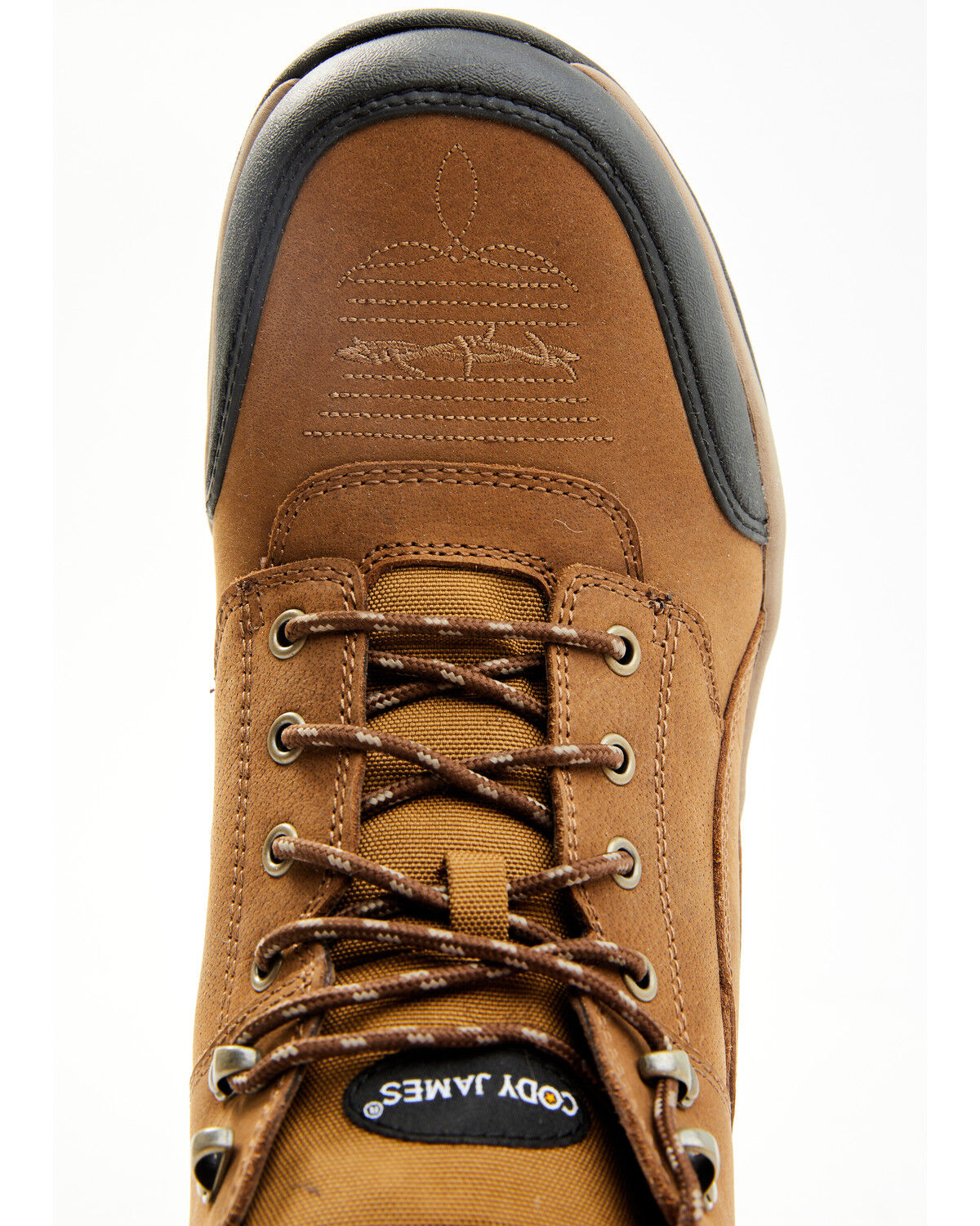 Image #7 - Cody James Men's Endurance Soft Song Shin Buff Lace-Up Work Boots - Soft Toe, Tan, hi-res