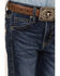 Wrangler 20X Boys' Dark Wash Vintage Bootcut Jeans - Toddler & Youth, Dark Blue, hi-res