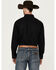Image #4 - George Strait by Wrangler Men's Solid Long Sleeve Button-Down Stretch Western Shirt - Tall , Black, hi-res