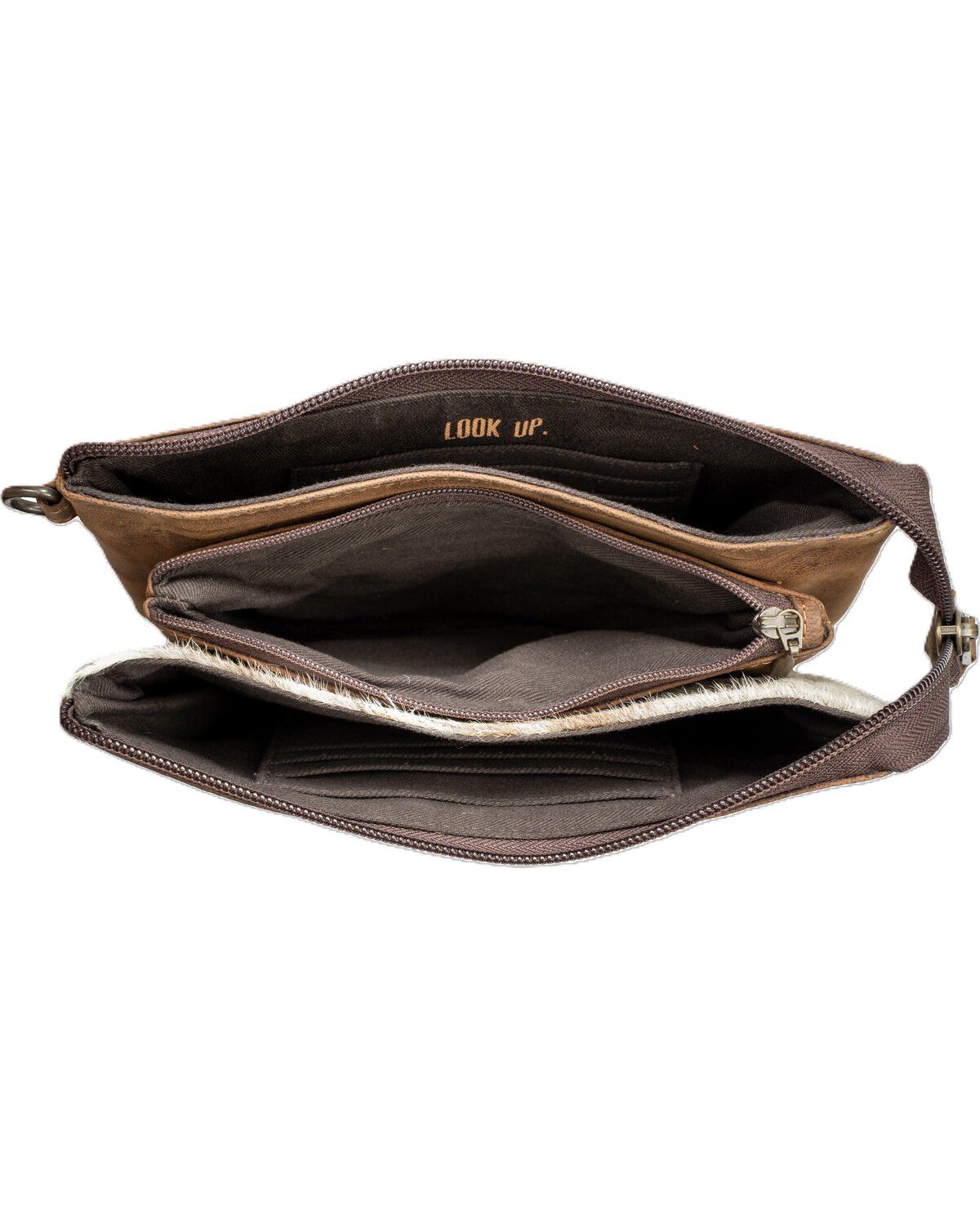 Image #5 - STS Ranchwear by Carroll Women's Rio Cowhide Crossbody Bag, Brown, hi-res