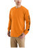 Image #2 - Carhartt Men's Loose Fit Heavyweight Long Sleeve Graphic Work T-Shirt, Heather Orange, hi-res