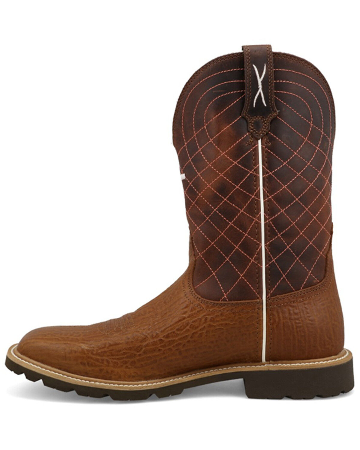 Image #3 - Twisted X Men's 11" Tech X™ Performance Western Boots - Broad Square Toe, Brown, hi-res