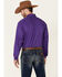 Cinch Men's Solid Long Sleeve Button-Down Western Shirt, Purple, hi-res