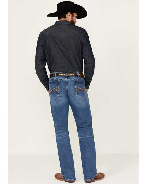 Image #3 - Wrangler 20x Men's Medium Wash Backwater Vintage Bootcut Stretch Denim Jeans - Tall , Medium Wash, hi-res