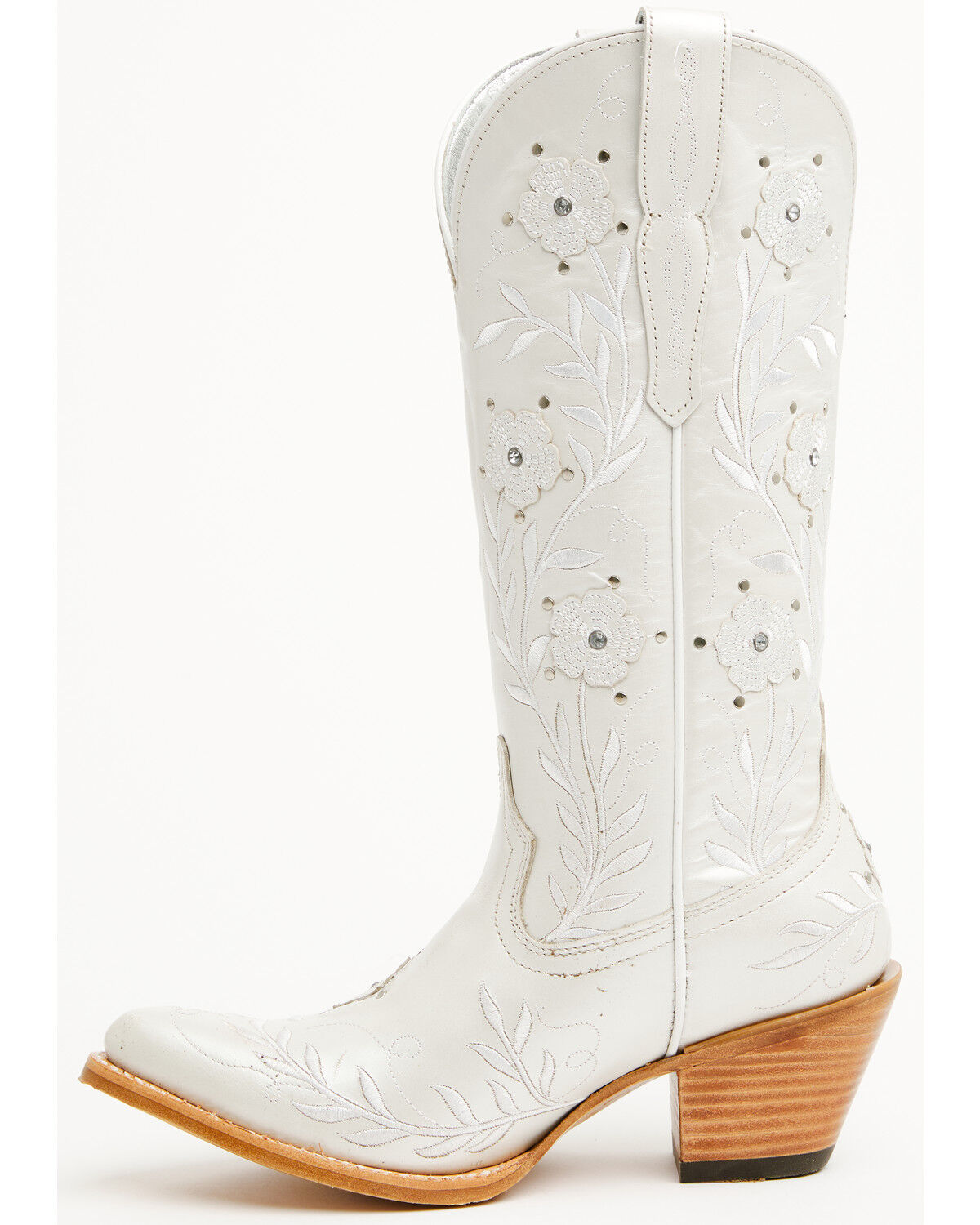 Image #3 - Ariat Women's Romance Western Boots - Snip Toe, White, hi-res