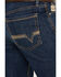 Image #4 - Cinch Men's Ian Dark Wash Slim Bootcut Performance Stretch Denim Jeans, Indigo, hi-res