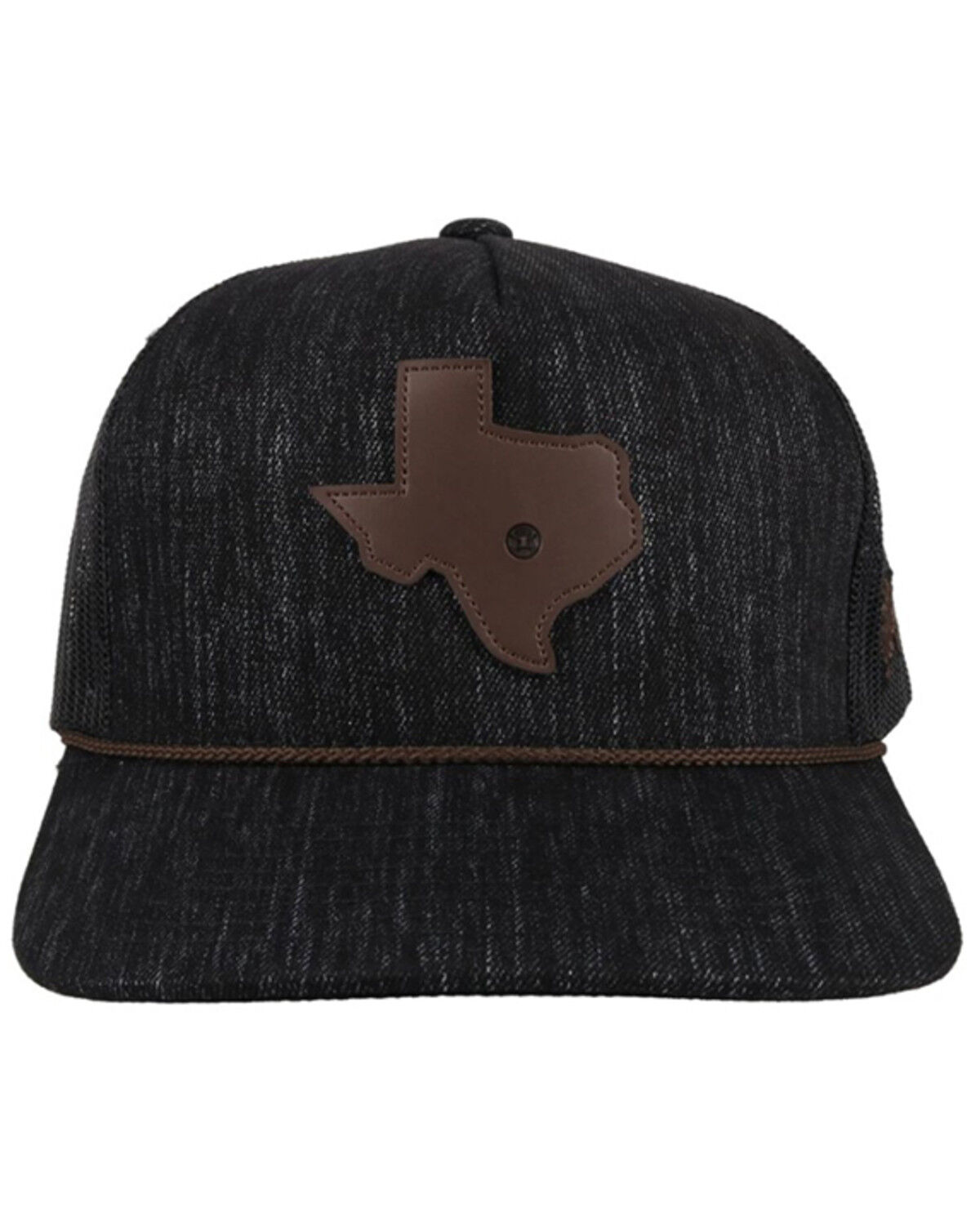Image #3 - Hooey Men's Tejas Logo Patch Trucker Cap, Black, hi-res