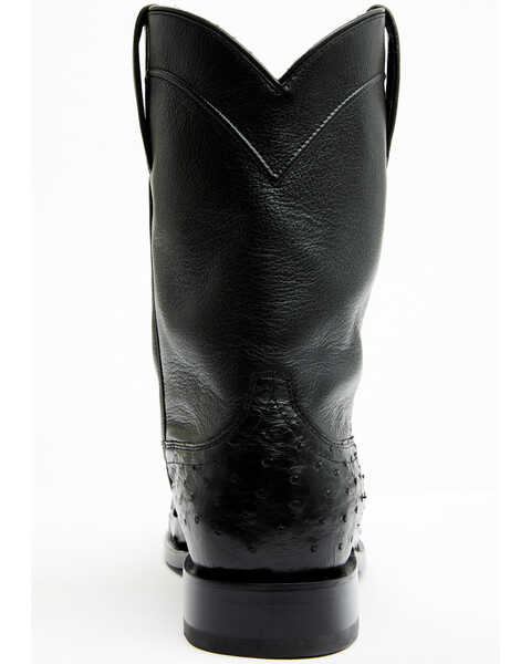 Image #5 - Cody James Black 1978® Men's Carmen Exotic Full-Quill Ostrich Roper Boots - Medium Toe , Black, hi-res
