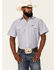 Image #1 - Wrangler Men's Chambray Rigid Cowboy Cut Short Sleeve Pearl Snap Work Shirt, Blue, hi-res