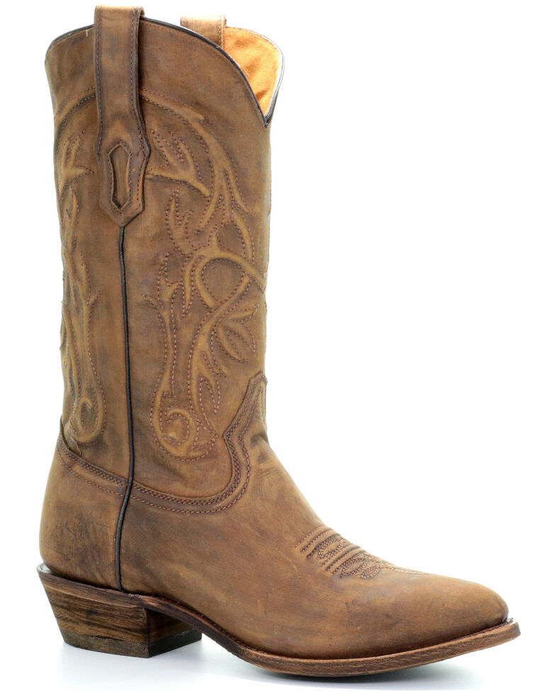 Corral Men's Roderick Western Boots - Round Toe, Gold, hi-res
