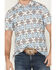 Image #3 - Rock & Roll Denim Men's Southwestern Striped Short Sleeve Polo, White, hi-res