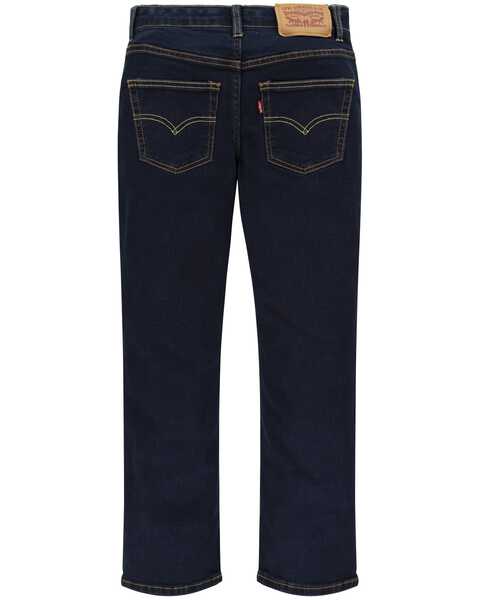 Image #2 - Levi's Boys' 517 Pearson Dark Wash Bootcut Stretch Denim Jeans , Blue, hi-res