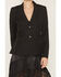 Image #3 - Scully Women's Tonal Scroll Embroidered Button-Down Blazer, Black, hi-res