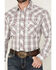 Image #3 - Wrangler Men's 20X Plaid Print Long Sleeve Snap Stretch Western Shirt, White, hi-res
