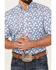 Image #3 - Ariat Men's Wrinkle Free Wrigley Print Short Sleeve Button-Down Western Shirt - Tall, Blue, hi-res