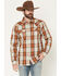 Image #1 - Moonshine Spirit Men's Rusty Nail Plaid Print Long Sleeve Snap Western Shirt, Rust Copper, hi-res