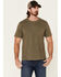 Image #1 - North River Men's Solid Slub Short Sleeve T-Shirt, Olive, hi-res