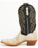 Image #3 - Dan Post Women's Exotic Teju Lizard Western Boots - Snip Toe, Ivory, hi-res
