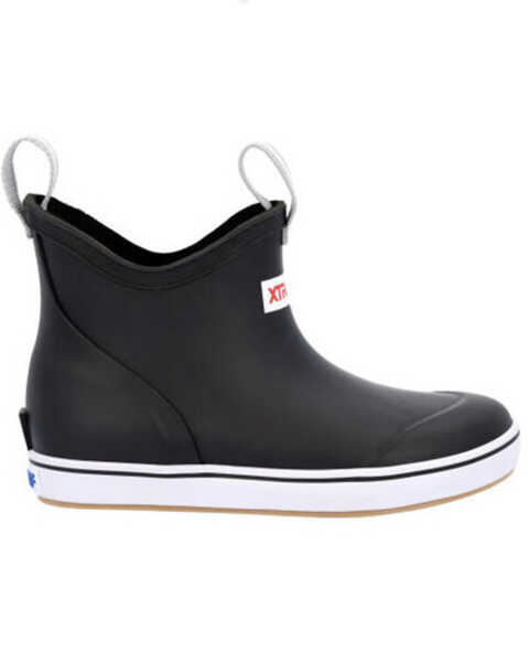 Image #2 - Xtratuf Boys' Ankle Deck Boots - Round Toe , Black, hi-res