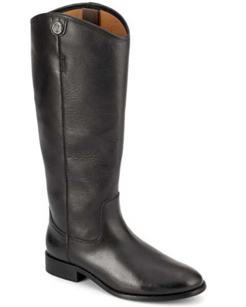 Image #1 - Frye Women's Melissa Button 2 Wide Calf Tall Boots - Round Toe            , Black, hi-res