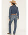 Image #3 - Ariat Women's Estelle Medium Wash Mid Rise Straight Stretch Denim Jeans, Medium Wash, hi-res