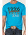 Image #3 - Cinch Men's Large Retro Logo Graphic T-Shirt , Blue, hi-res